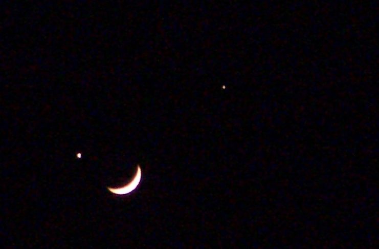 Luna in relatie cu Venus