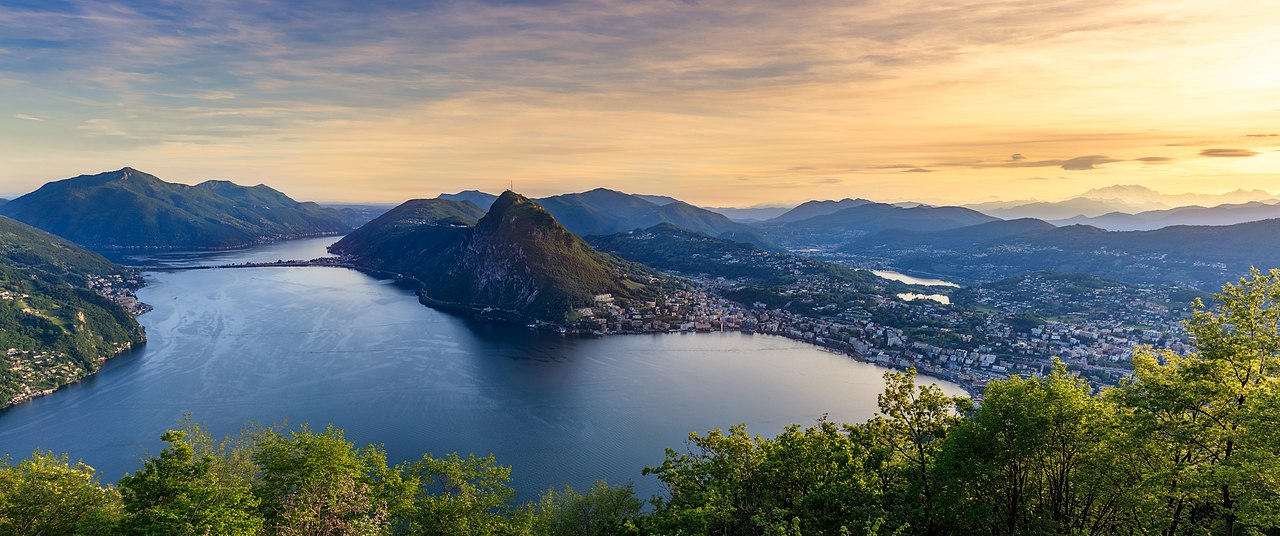 Lacul Lugano panorama